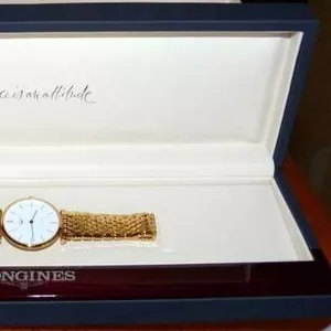 мужские золотые часы LONGINES