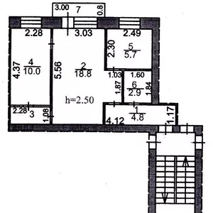 Продам 2-х ком. квартиру в Караганде