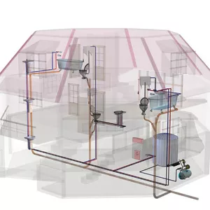делаем монтаж отопления и сантехнические работы