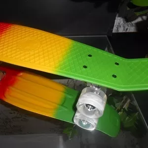 Пенни Борд Pennyboard Print со светящимися колесами