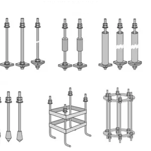 Фундаментные болты,  анкерные  шпильки,  стяжные болты 