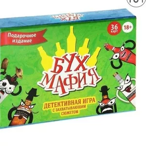 Игра карточная Мафия Бух в подарочной коробке 46799 