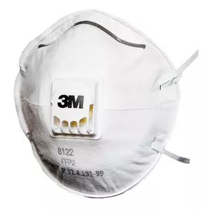 3M™ 8122 Противоаэрозольная Фильтрующая Полумаска FFP2 NR D,  с клапано