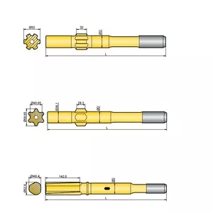 Хвостовик аналог Atlas Copco COP 131E,  COP 131EB,  COP 738,  COP A15