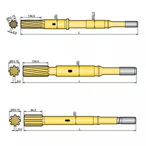 Хвостовик аналог Atlas Copco COP 1638,  COP 1838AW,  COP 1640,   COP 1640EX