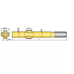 Хвостовик аналог Sandvik/Tamrock 438,  538