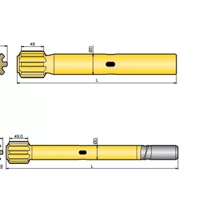 Хвостовик аналог Sandvik/Tamrock HL 500 F,  HL 500